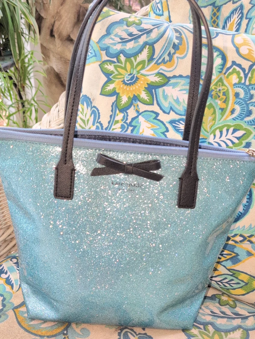 kate spade Mavis Street Jetalyn In Cinderella Blue with black trim - Picture 1 of 10